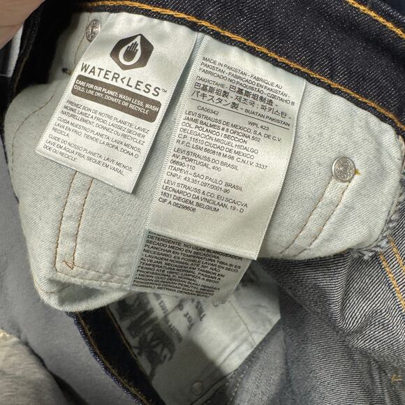 Levi's 541 Jeans Mens 36x30 (37x29 ACTUAL) Athletic Taper Blue Denim Indigo Dark - Picture 6 of 9